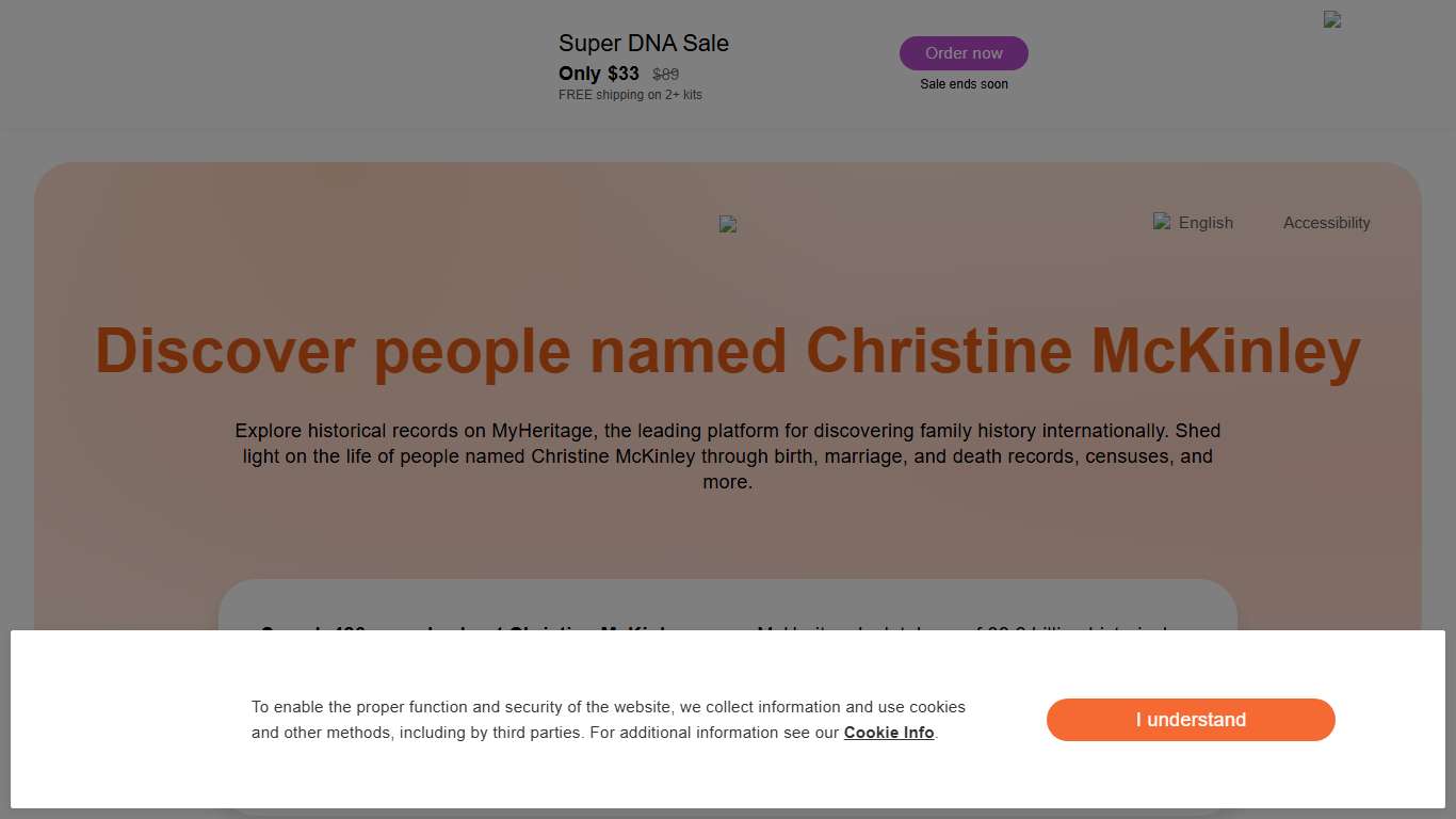 Christine McKinley Family History & Historical Records - MyHeritage